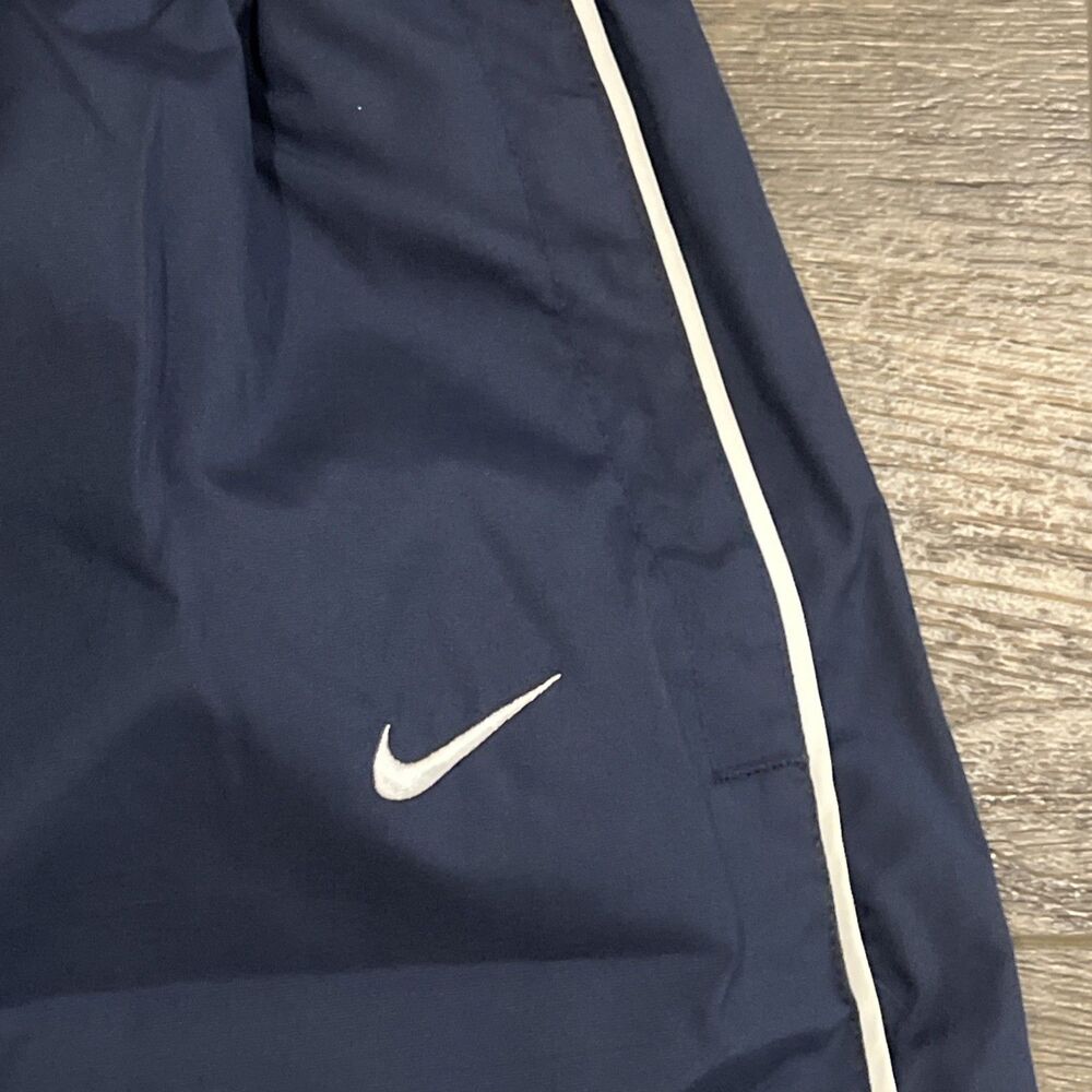Vintage Y2K Nike Gray Tag Blue White Stripe Wide Leg Warm-Ups Track Pants Men XL - Picture 2 of 10